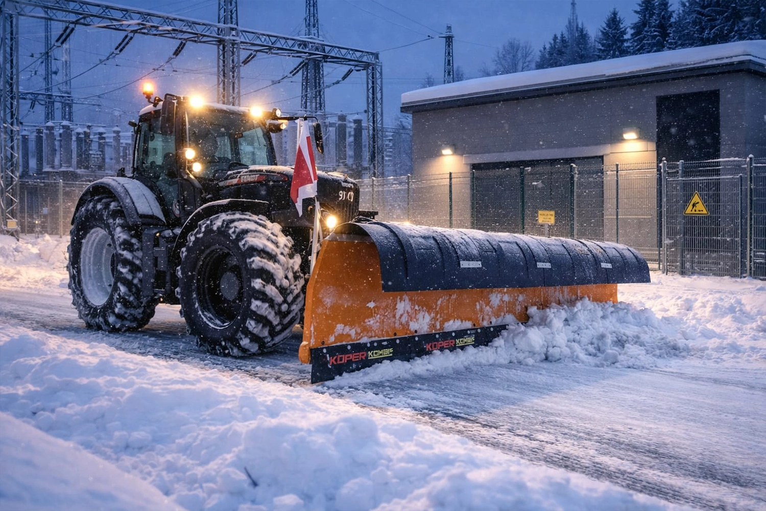 Schlepper-Einsatz im Winterdienst
