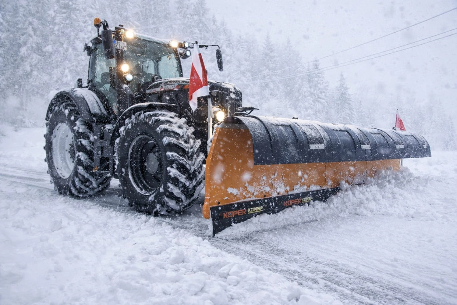 Schlepper-Einsatz im Winterdienst